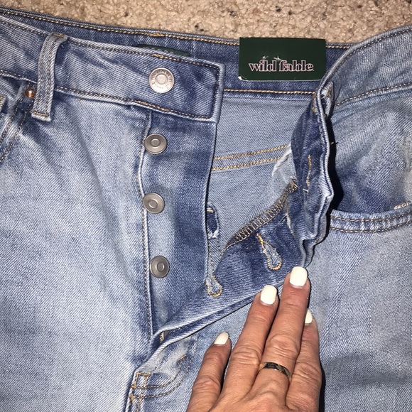 Wild fable Super high rise slim straight new with tags jeans button fly Sz 10/30 - Picture 7 of 12